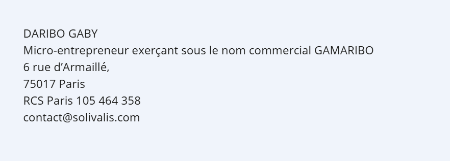 Identification du vendeur